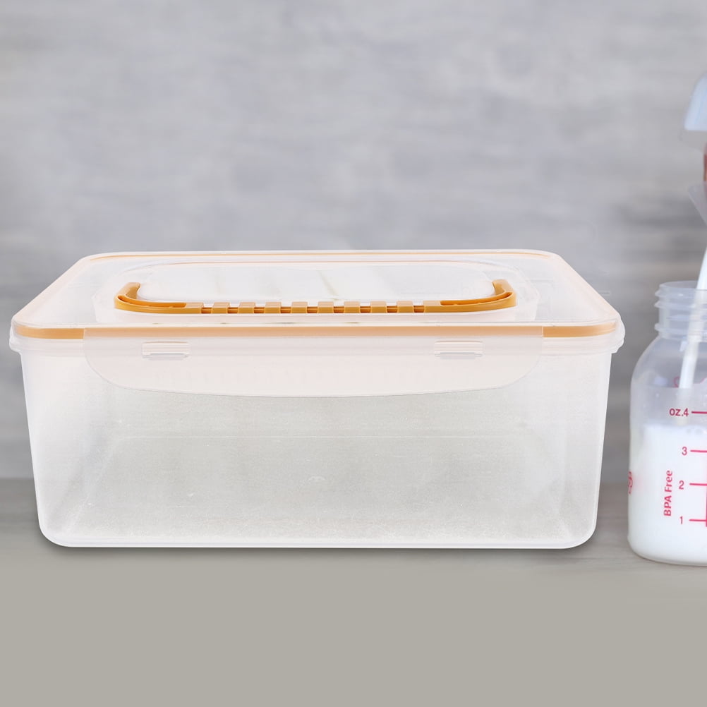 OULII Breastmilk Storage Box Multi-Color PP Space-Efficient for Fridge Use