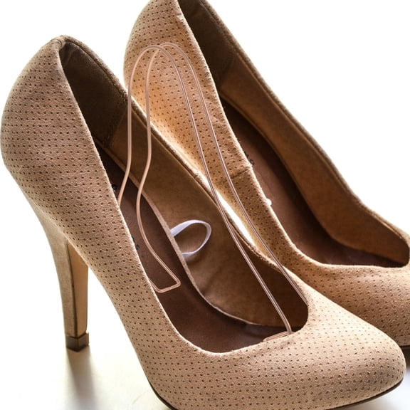 OULII 2PCS Simple Shoe Riser Display Metal Shoes Shelves for Store Use