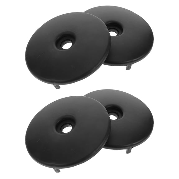 OULII 2Pairs Black Plastic Fitness Equipment Pulley Wheel Cap Replacement for Gym Cable Systems