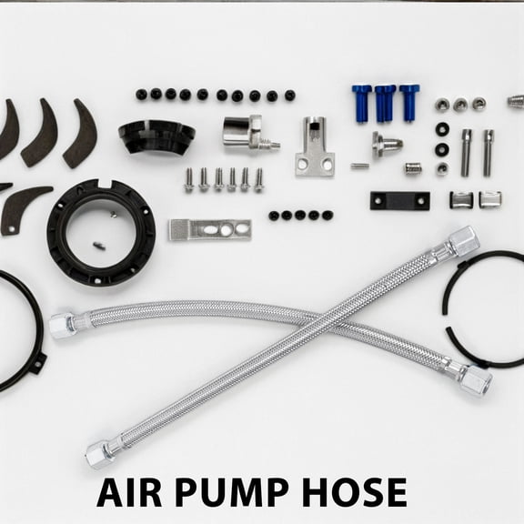 OULII 2Pcs Air Compressor Air Pipe Steel Wire Silver High-pressure Exhaust Parts