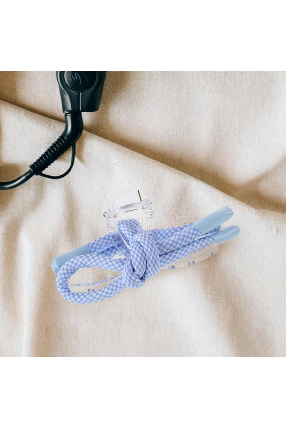 2pcs Bow Claw Clip For Women Chic Minimalist Navy Hair Bow Clip Strong Grip Office Settings