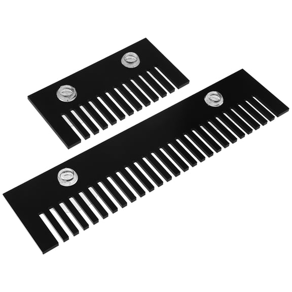 OULII Fish Tank Acrylic Overflow Comb, Black, Avoids Overflow, for Home Use, 2Pcs