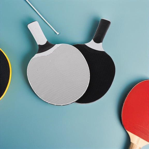 OULII 2Pcs Black and White Paddle Set with Advanced Rubber Technology for Versatile Pingpong Performance