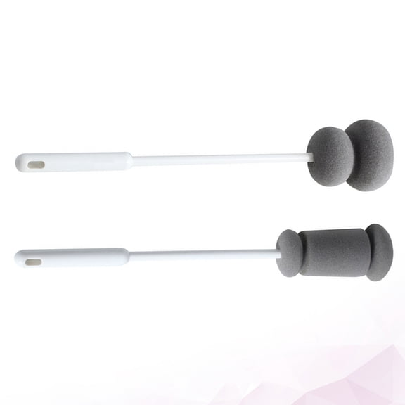 OULII 2Pcs Bottle Cleaning Brush with Sponge and Long ABS Handle for Glass and Feeding Bottles