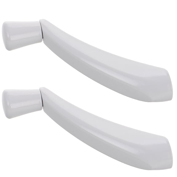 OULII 2Pcs White Manual Window Crank Handle Metal Spline Socket Replacement for Car Door Mechanism
