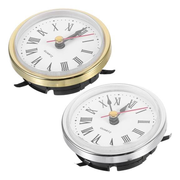 OULII Round Clock Face Insert 2Pcs Multi Plastic for DIY Use Elegant Design Durable Materials