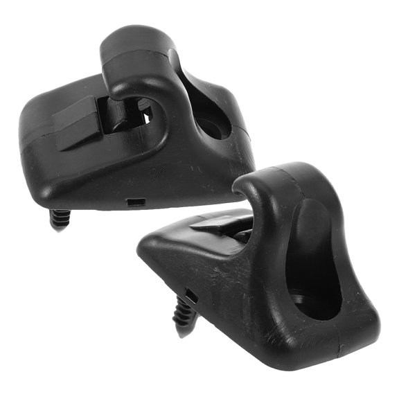 OULII 2Pcs Durable Car Sun Visor Clip Black Adjustable Sunshade Mounting Bracket