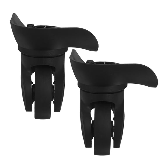 OULII 2Pcs Quiet Rolling Black Suitcase Wheels Replacement with Swivel for Easy Outdoor Maneuverability