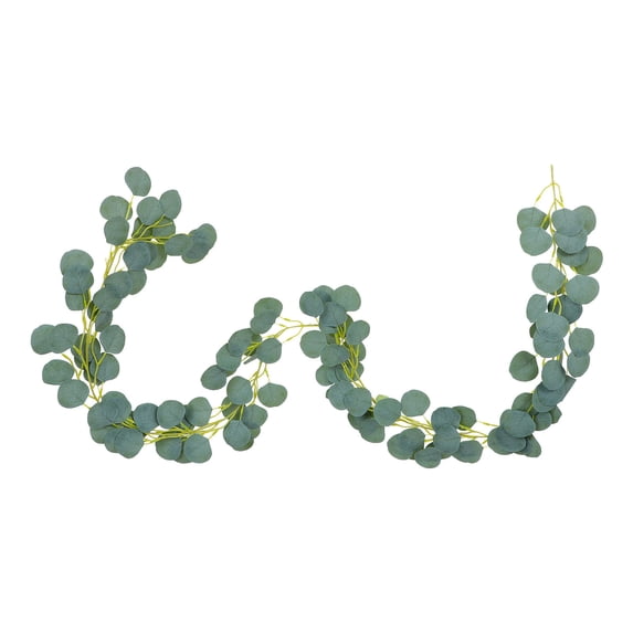OULII Artificial Eucalyptus Vine, Dark Green Foliage, Year-Round Decor, Easy to Install, 2 Pieces Set