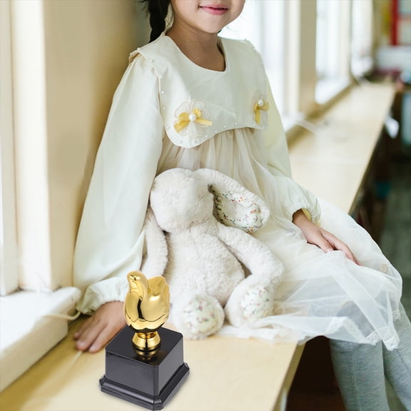 OULII 2-Pack Plastic Thumb Trophy Awards for Cheerleading, Team Recognition, and Achievement Celebration