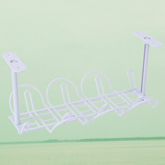 OULII 2Pcs Grey Desk Storage Holder for Office Organizing with Sturdy Lightweight Design