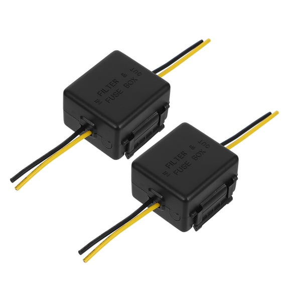 OULII 2Pcs 12V Automotive Power Filter Noise Isolator for Clear Car Stereo and Video Signal