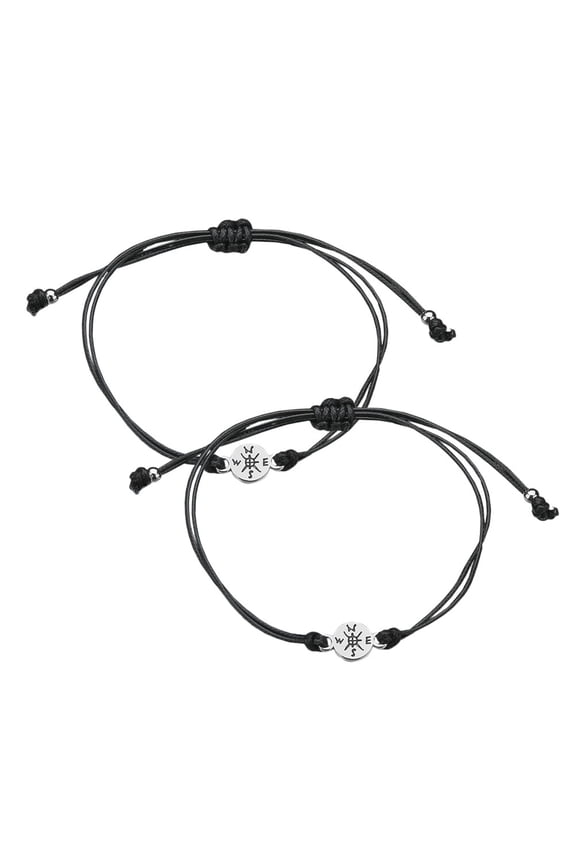2-Pack Hand Wrist Chains Lightweight Hand Rope Bracelets for Everyday Decoration