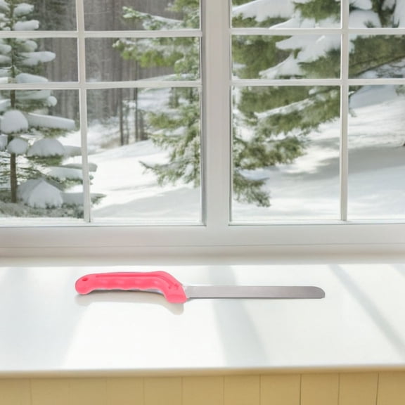 OULII 2Pcs Floral Foam Cutting Tool with Ergonomic Pink Handle and Stainless Steel Blade for DIY Flower Arrangements