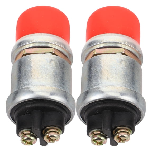 OULII 2Pcs Zinc Alloy Car Horn Button Multi Use Push Start Switch for Trucks Boats