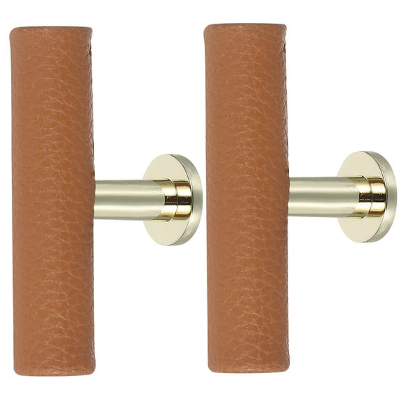 OULII 2pcs Kitchen Cabinet Hardware T Shape Khaki Zinc Alloy Easy Maintenance for Homeowners