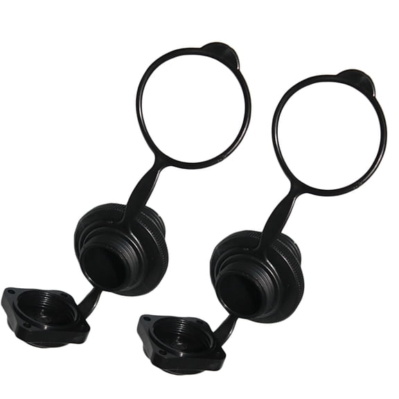 OULII 2Pcs Lightweight Black Caps for Air Bed Inflatable Raft Boat Use Strong and Durable