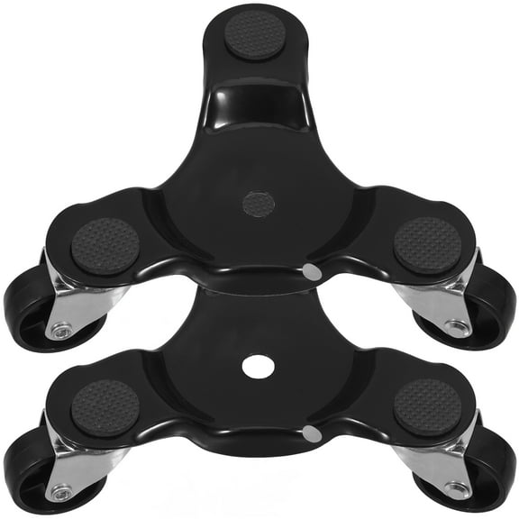 OULII 2Pcs Mini Furniture Dolly with Wheels for Smooth Movement 6.48X6.48X1.97in