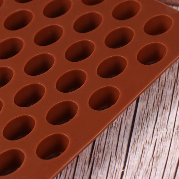 OULII 2Pcs Multi Purpose Silicone Coffee Bean Molds for Baking Chocolate Cake Fondant Home Use