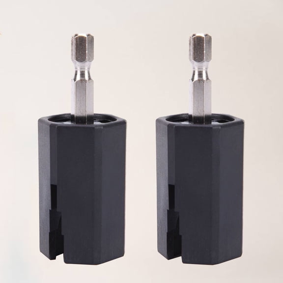 OULII 2-Pack Guitar Winder Drill Plug Repair Tool for Guitar, Banjo, Mandolin - Smooth , Black