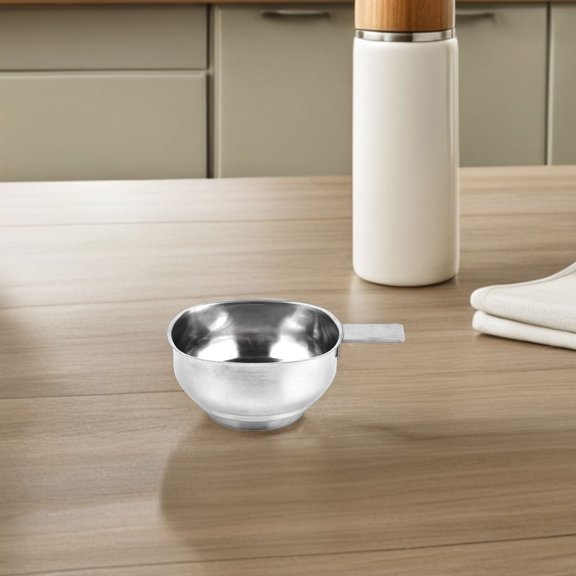 OULII 2Pcs Multifunctional Stainless Steel Kitchen Funnel with Wide Mouth for Oil Jam Liquids