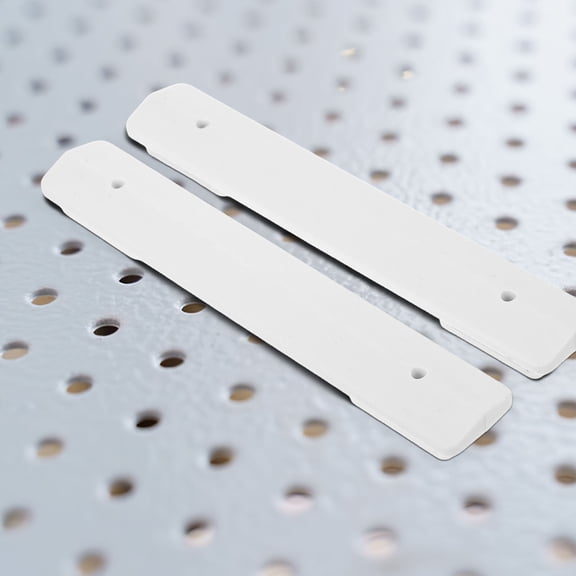 OULII 2Pcs White Plastic Peg Board Connectors Durable Heavy Duty Pegboard Accessories for DIY Storage Solutions