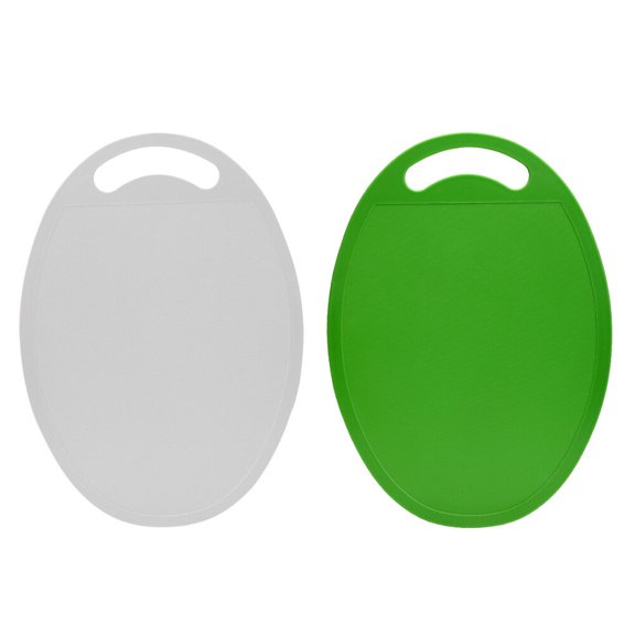 OULII 2Pcs Plastic Chopping Blocks for Kitchen Non Stick Stain Resistant Easy to Clean with Hanging Hole