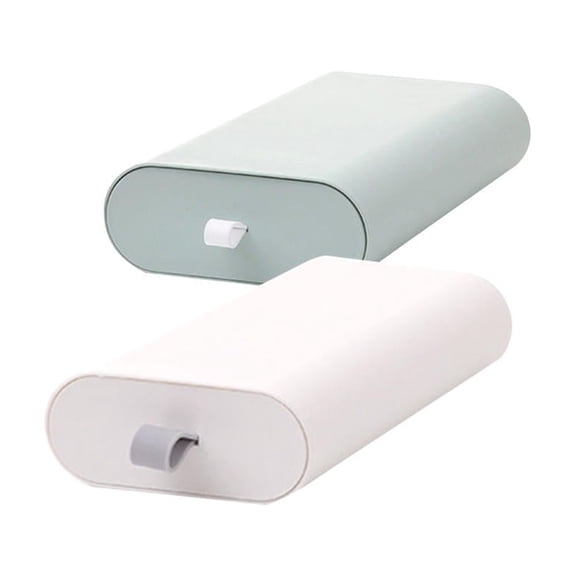 OULII 2Pcs Assorted Color Table Drawer Storage Boxes for Desk Organization and Small Items