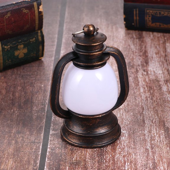 OULII Portable Light Brown Retro Horse Lantern for Night and Emergency Use 2Pcs