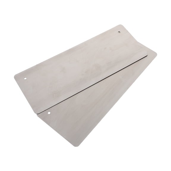 OULII 2Pcs Precision Cut Stainless Steel Blank Plaques for Engraving Office Home Restaurant Signs