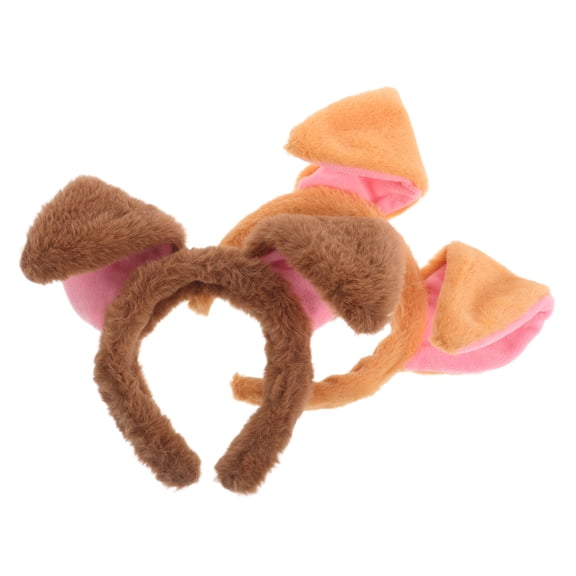 OULII 2Pcs Puppy Dog Ears Headband Unique Floppy Ear Design Assorted Colors for Cosplay