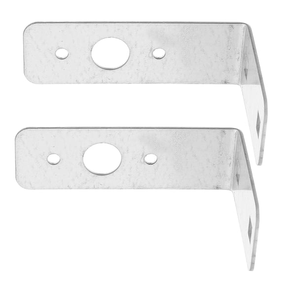 OULII 2Pcs Reinforced Silver Trailer Light Bracket with L Shaped Design for Secure Tail Light Installation