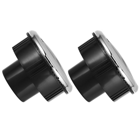 OULII 2Pcs Round Air Vent Ventilation Outlet Dashboard Air Conditioning Vent Deflector Outlet Round Louvered Dash Vent Exhaust For Car Rv Bus And Yacht