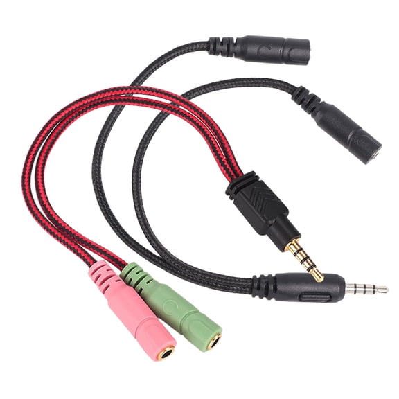 OULII 2-Pack Simple Patch Cords for Home and Office Use Compatible with Notebook, Phone - Assorted Colors