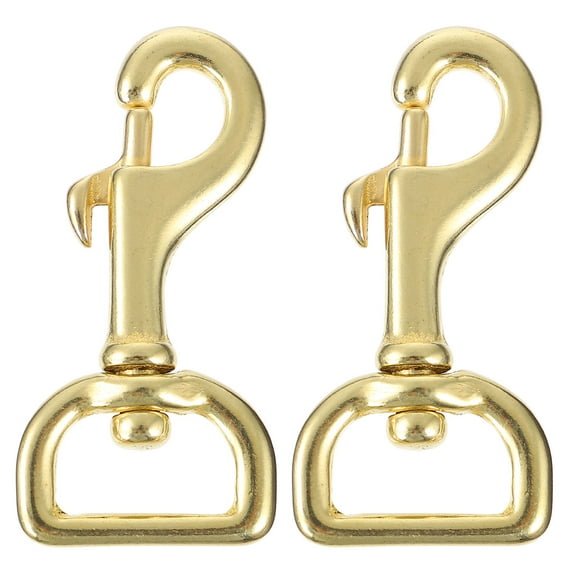 OULII 2Pcs Brass Swivel Bolt Clips with Solid Craftsmanship for DIY Luggage and Scuba Diving