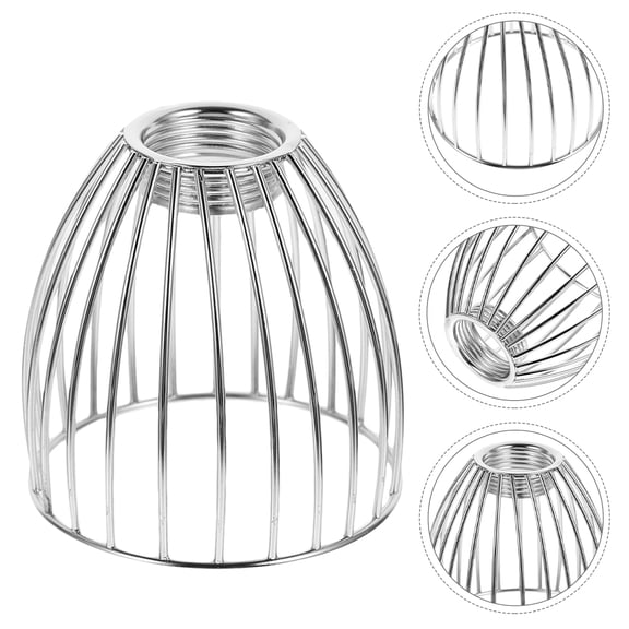 OULII Vintage Metal Drum Chandelier Cover Unique Birdcage Shape Easy Install 2Pcs