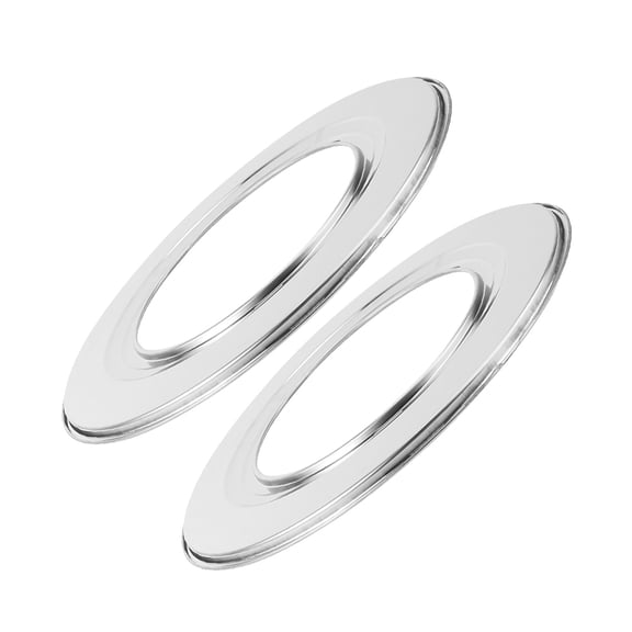 OULII 2Pcs Silver Stainless Steel Steamer Basket Ring for Kitchen Cooking