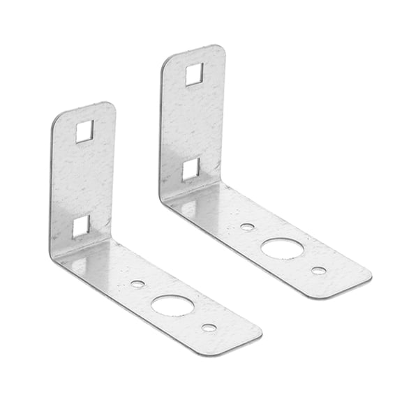 OULII 2Pcs Trailer Light Mounting Bracket Plated Silver L Shaped Durable Weather Resistant for Trailer Tail Light