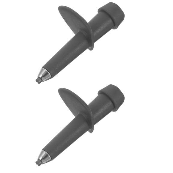 OULII 2-Pack Trekking Pole Tip Protectors in Grey Tungsten Steel with Non-Skid Traction, Universal Fit for Hiking and Walking Poles