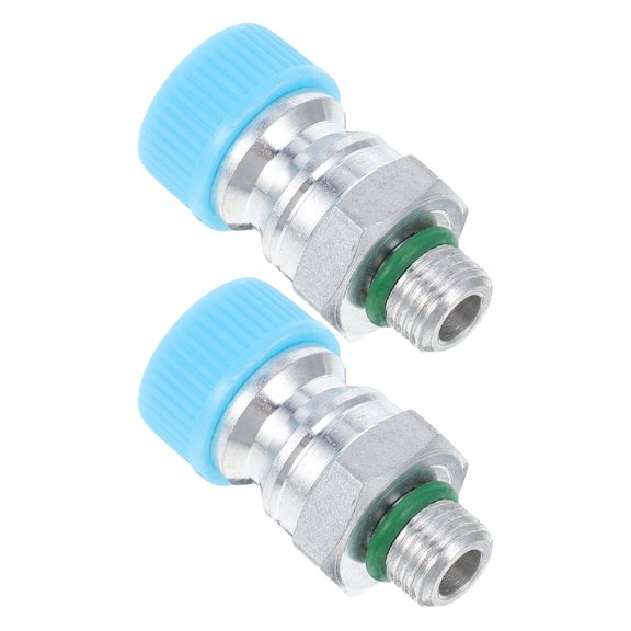 OULII 2Pcs Universal Aluminum Air Conditioning Valve Core Kit for Car High Pressure Charging
