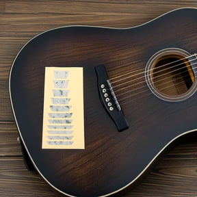 OULII 2Pcs Durable Guitar Inlays Stickers for Beginner Practice on Acoustic and Electric Guitars