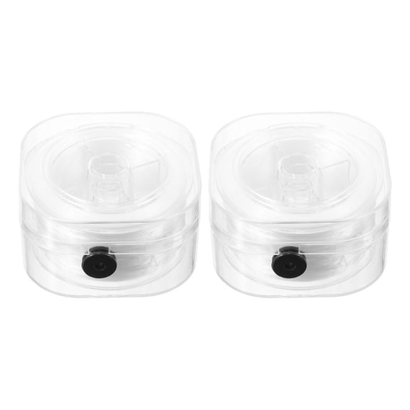 OULII 2Pcs White Elastic Jewelry String for Bracelet Making with Flat Spandex Cord Durable and Stretchy