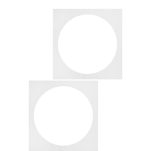 OULII 2Pcs White Photo Frame Mats with Paper Material Preventing Yellowing for Art Displays