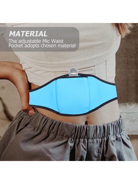 2pcs Fitness Instructors Mic Belt Pack Waist Bag Polyester Light for Aerobics Classes
