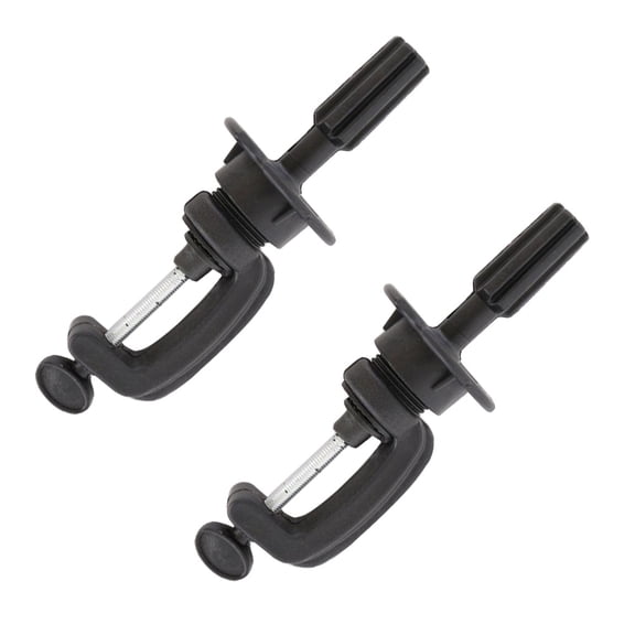 OULII 2-Pack Black Plastic Hairdressing Practice Mannequin with Stand for Training Use