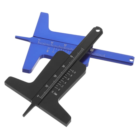 OULII 2Pcs Compact Tire Tread Depth Measuring Instrument for Accurate Car Tread Check