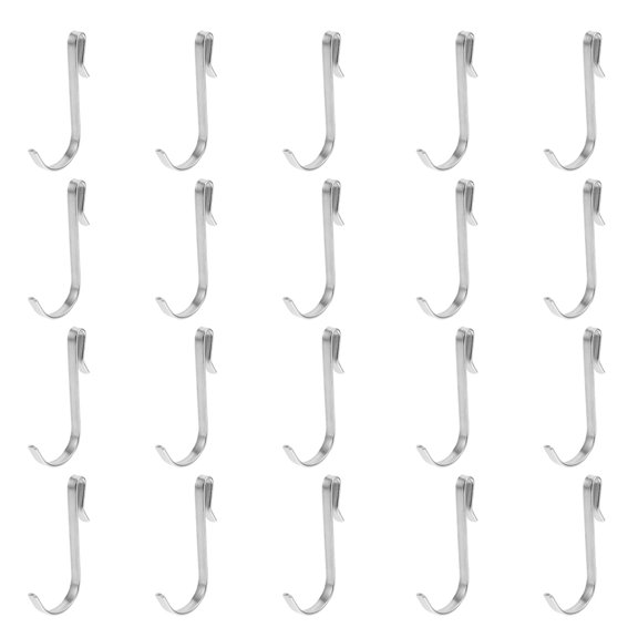 OULII 30-Pack Heavy Duty Stainless Steel Wire Shelving Hooks for Home and Garage Organization