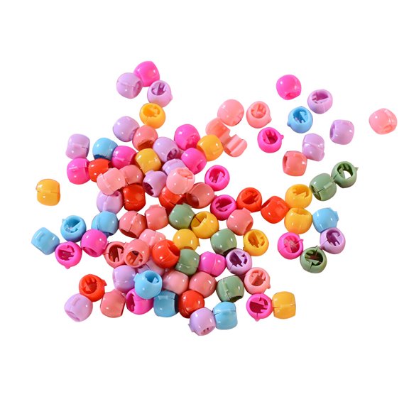 OULII 300Pcs Assorted Color Plastic Hairpin Clips Lightweight Durable Round Buckle Design
