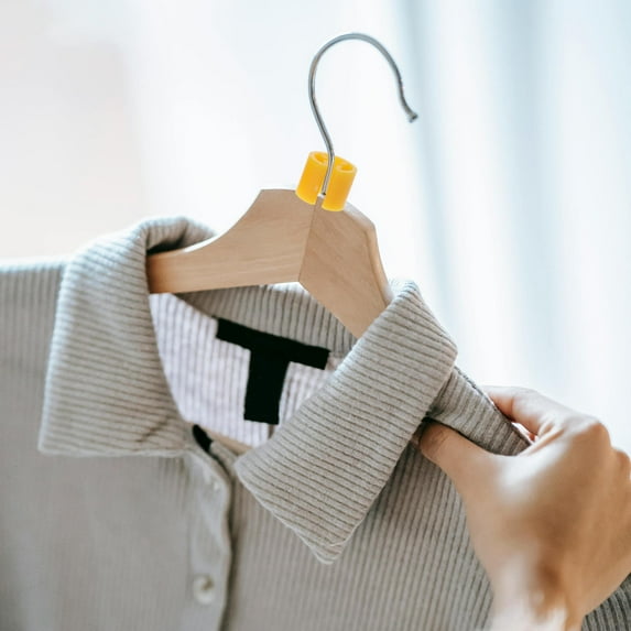 OULII 300Pcs Retail Tags Clothes Hanger Size Marker Plastic Round Button for Inventory