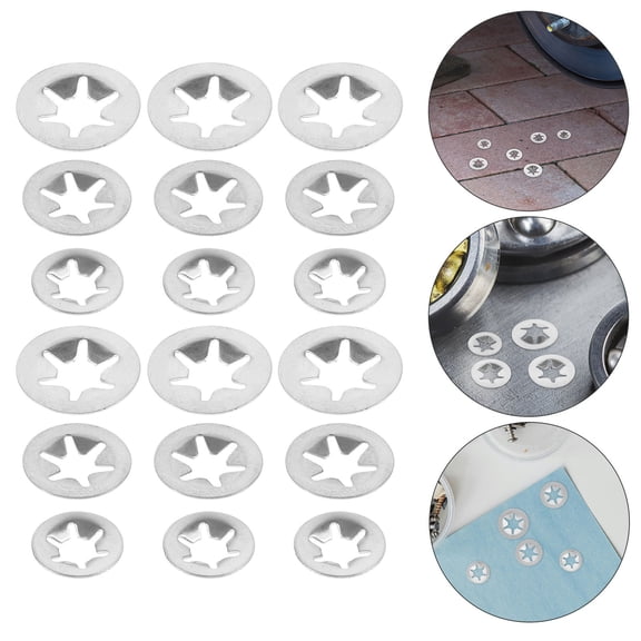 FENGGUIQU 30 Pieces Stainless Steel Internal Tooth Bearing Retaining Clamps for Machinery and Industrial Use